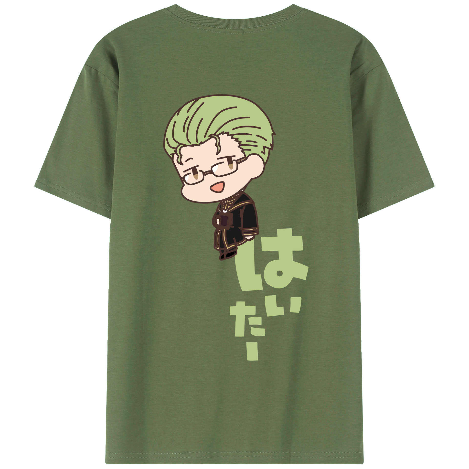 （画像用） 葬送のフリーレン Frieren 綿100％ メンズ半袖Tシャツ（バックプリント） 通気性